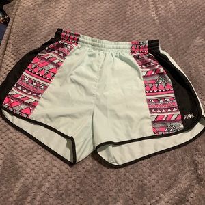 Pink workout shorts